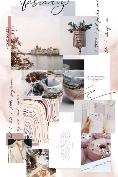 February Free Background + Monthly Goals