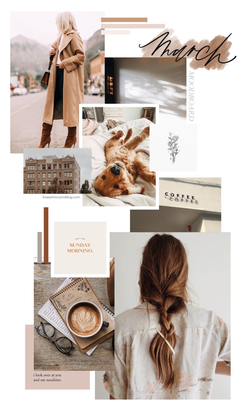 March Moodboard + Monthly Goals – Sweet Horizon Blog