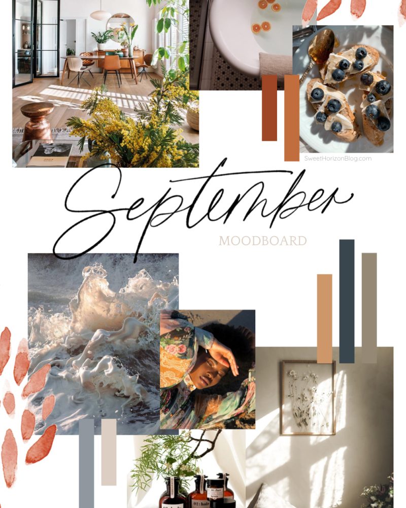 September Moodboard + Monthly Goals