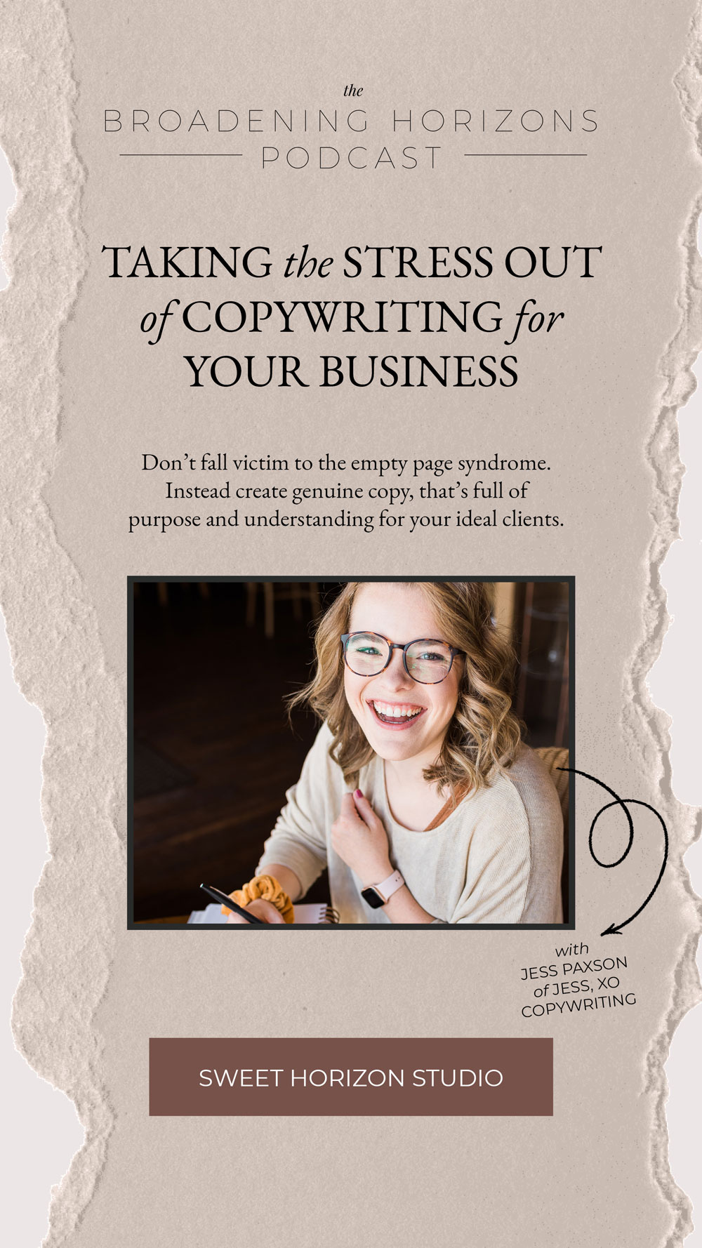 Taking the Stress Out of Copywriting for Your Business with Jess, XO Copywriting from www.sweethorizonblog.com